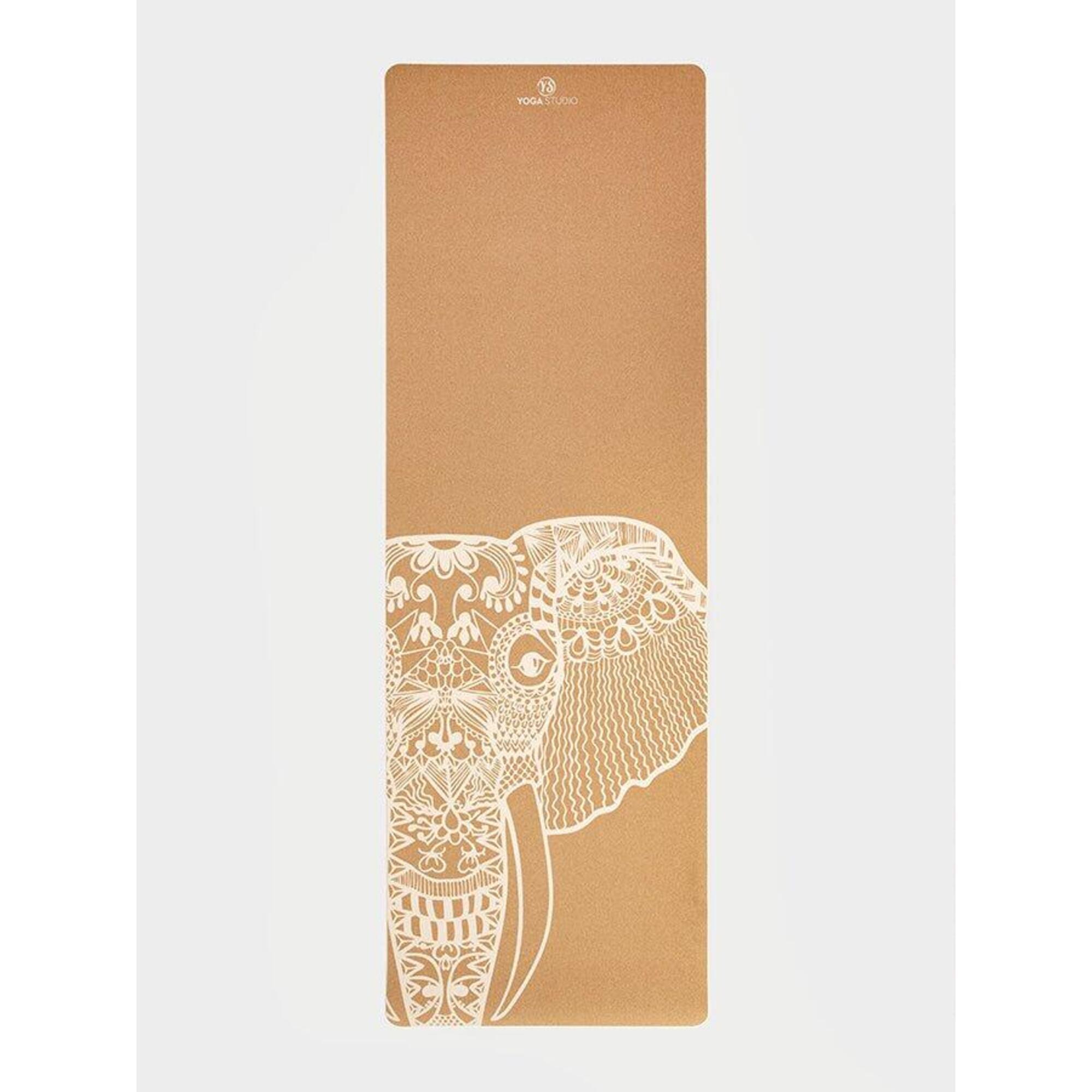 YOGA STUDIO Yoga Studio Elephant Cork Yoga Mat 4mm - White Elephant