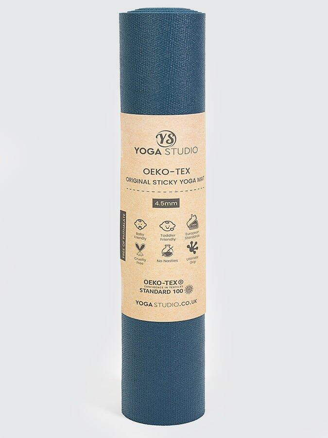 Yoga Studio Oeko-Tex Long & Wide Yoga Mat 4.5mm - Aegean Blue 4/5