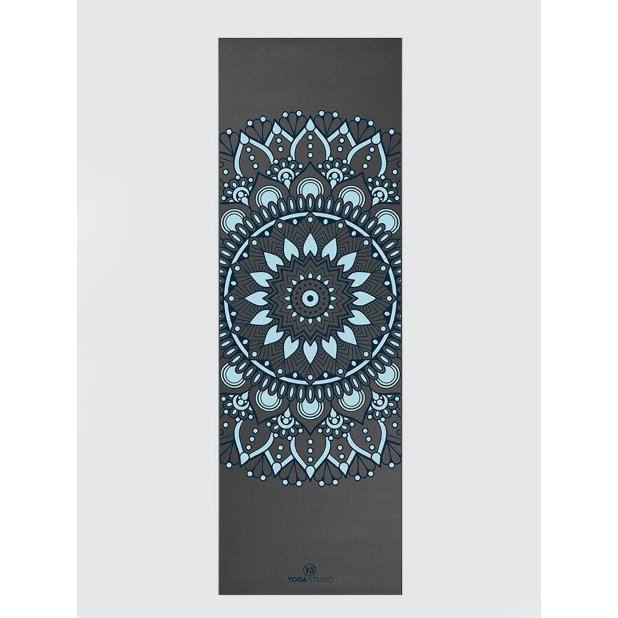 The Yoga Studio Designed Mats 6mm - Grey Mat Mandala 1/3