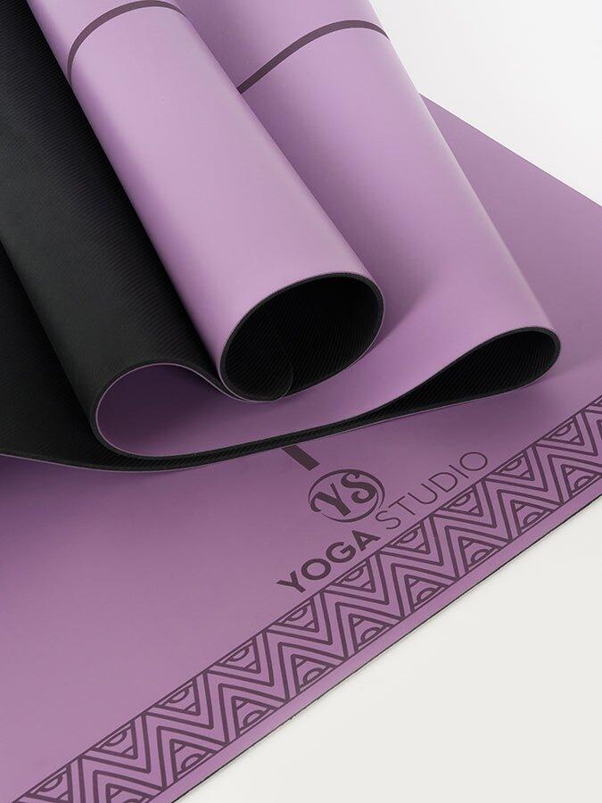 Yoga Studio The Grip Alignment Mat (4mm) - Purple 2/4