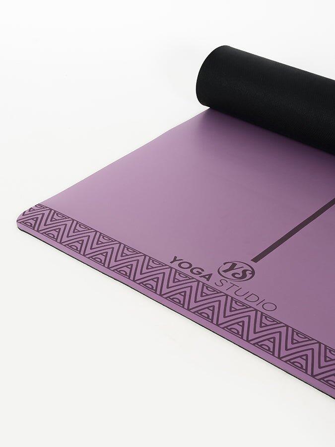 Yoga Studio The Grip Alignment Mat (4mm) - Purple 3/4