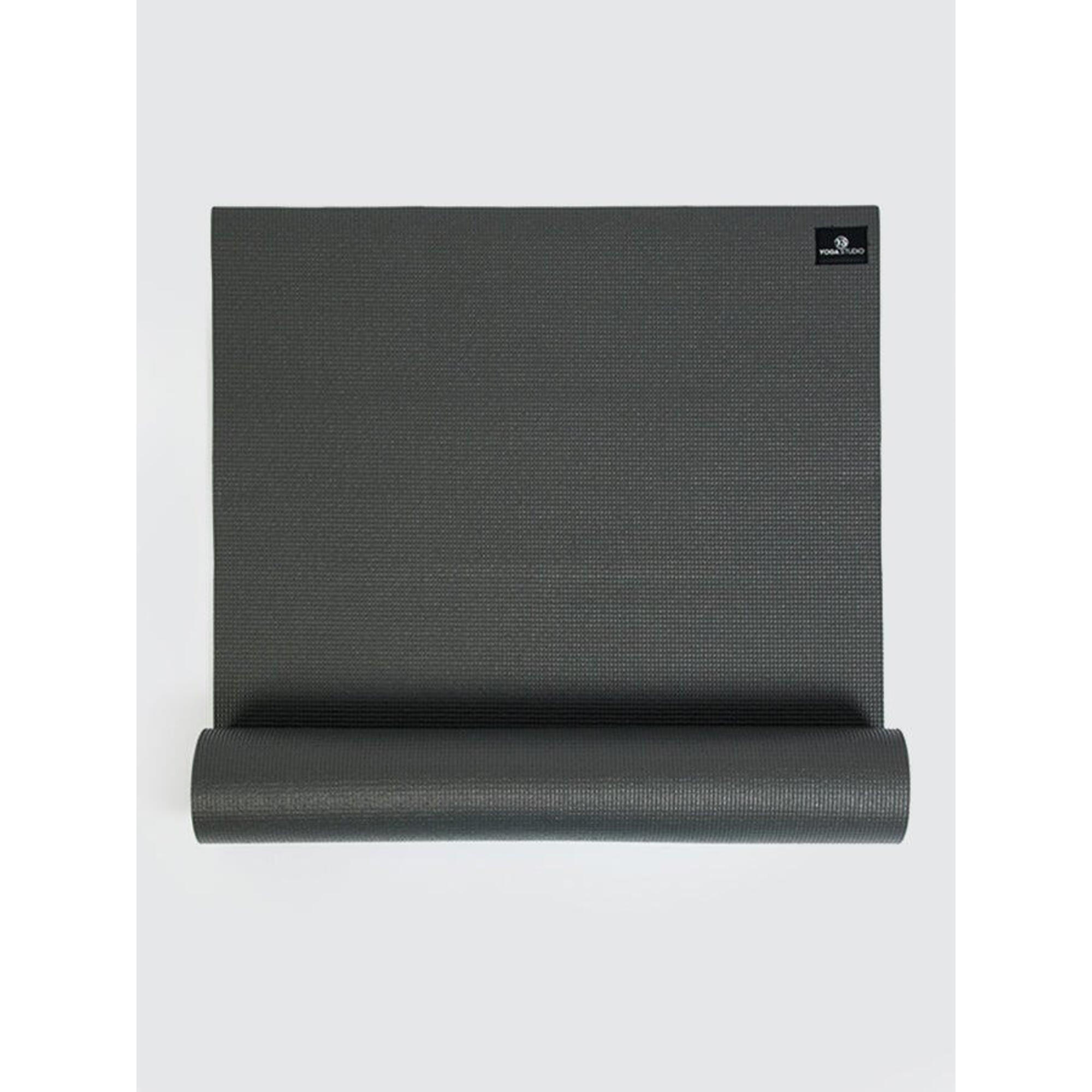 The Yoga Studio Sticky Yoga Mat 6mm - Graphite Grey 1/4