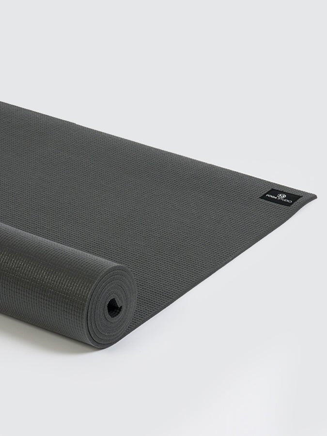 The Yoga Studio Sticky Yoga Mat 6mm - Graphite Grey 3/4