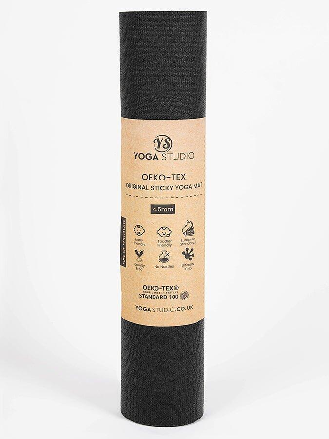 Yoga Studio Oeko-Tex Extra Long Yoga Mat 4.5mm - Onyx Black 5/5