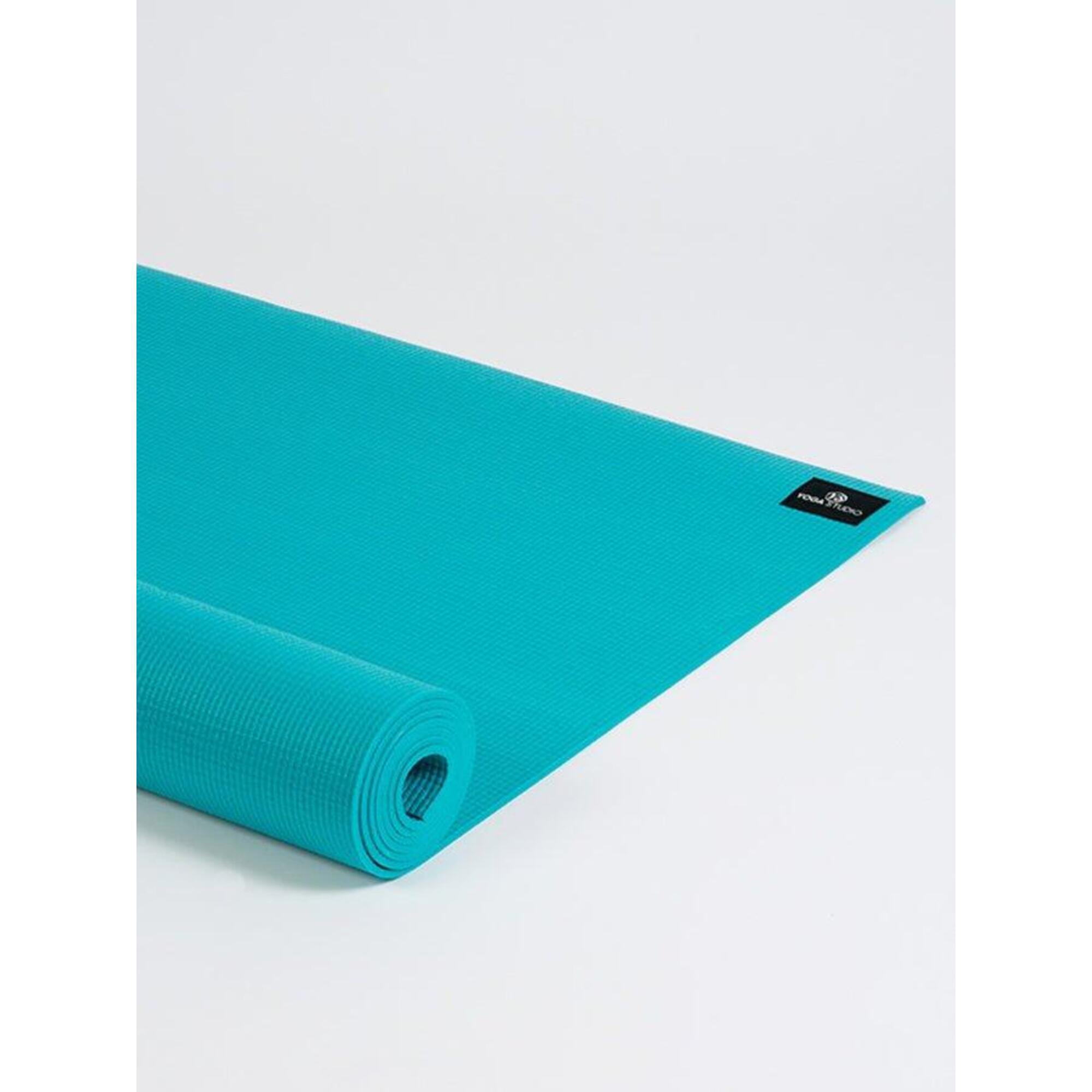 The Yoga Studio Sticky Yoga Mat 6mm - Turquoise 3/4