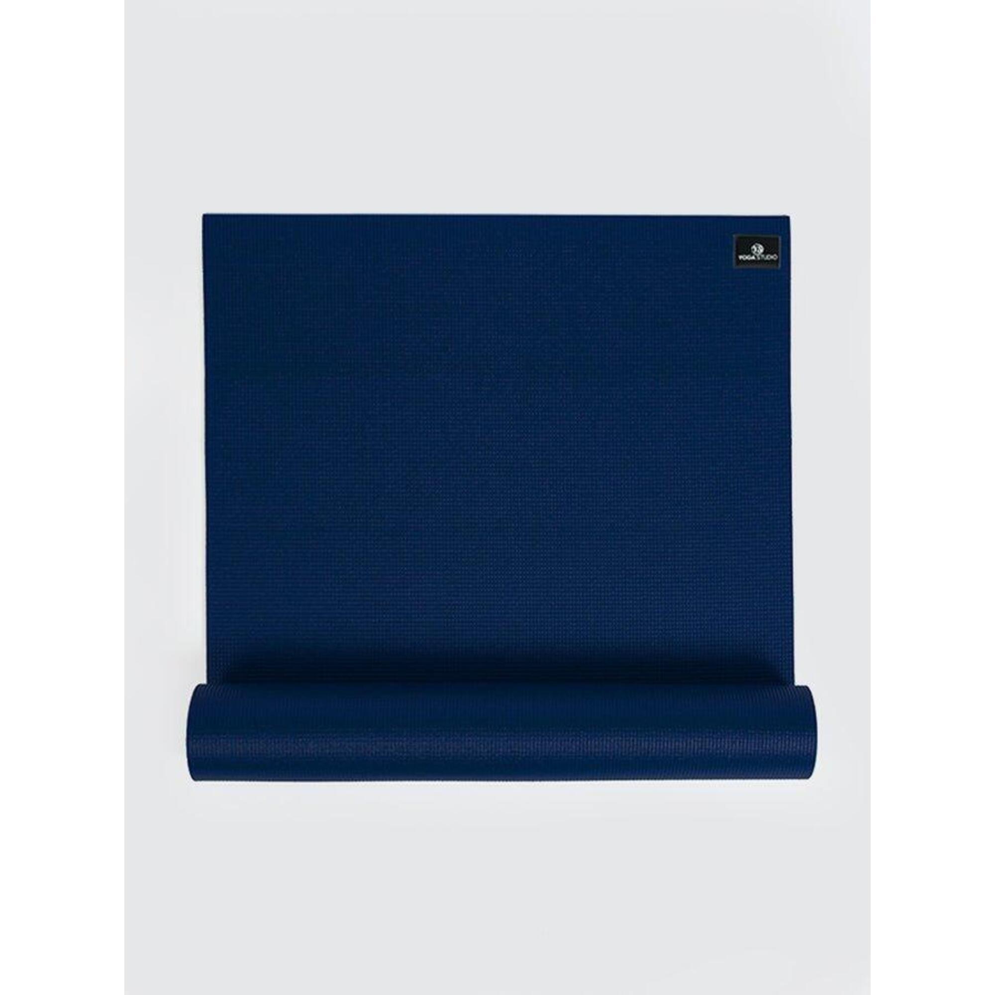 The Yoga Studio Sticky Yoga Mat 6mm - Navy Blue 1/4