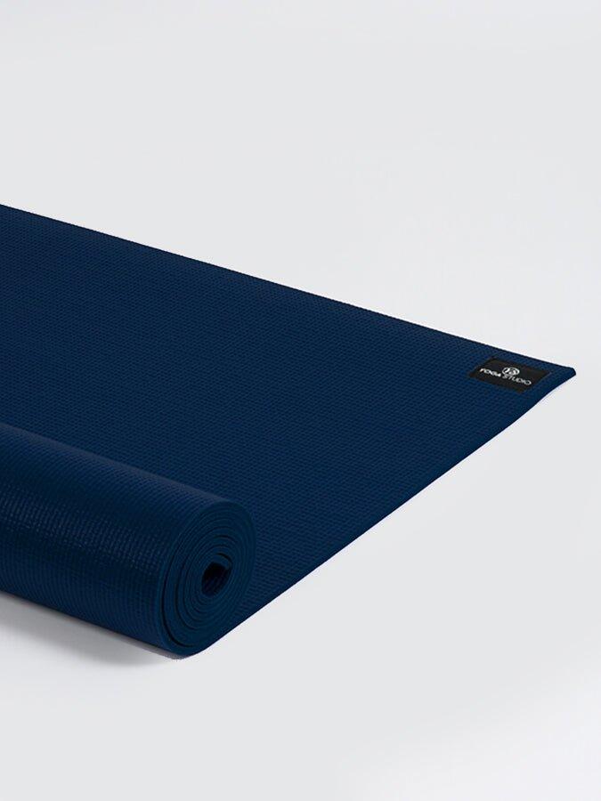 The Yoga Studio Sticky Yoga Mat 6mm - Navy Blue 3/4