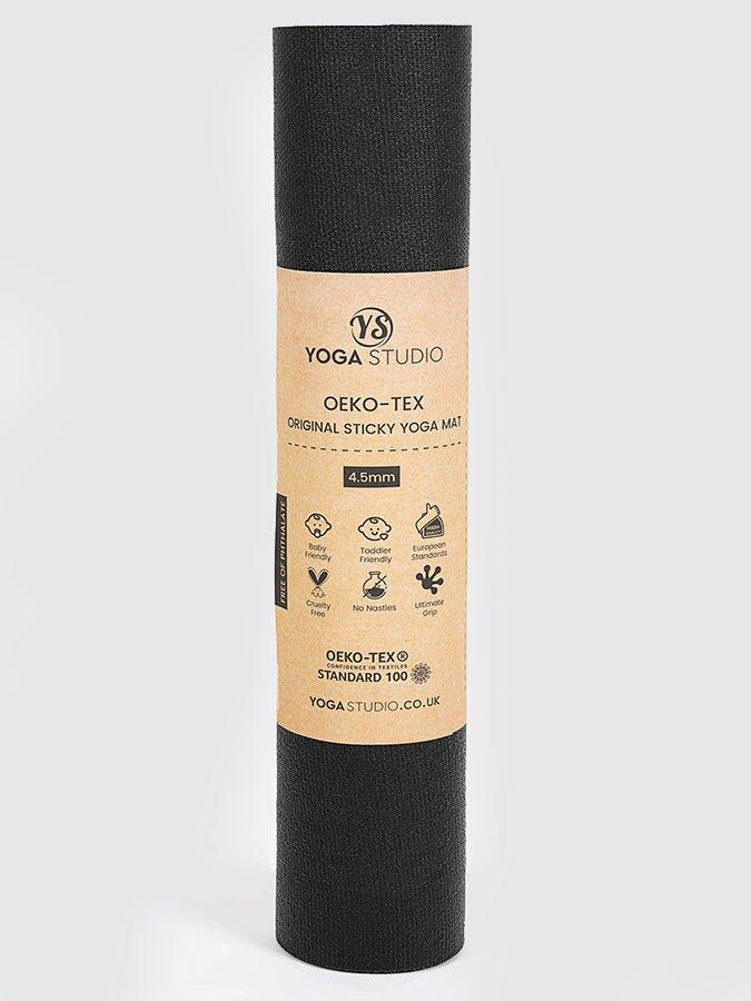 Yoga Studio Oeko-Tex Long & Wide Yoga Mat 4.5mm - Onyx Black 4/5