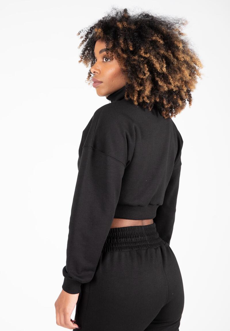 Sweatshirt crop half-zip femme Gorilla Wear Ocala