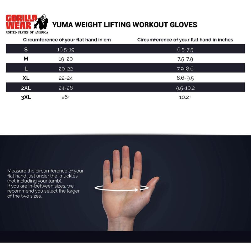 Trainingshandschuhe zum Gewichtheben - Yuma - Schwarz/Weiß
