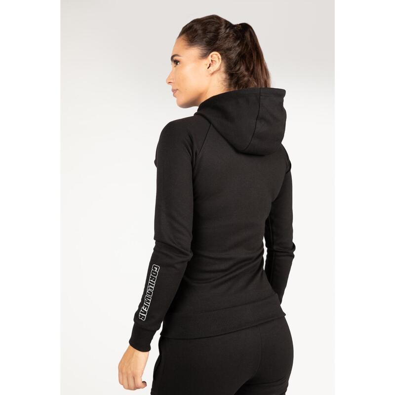 Marion Zipped Hoodie - Black - S