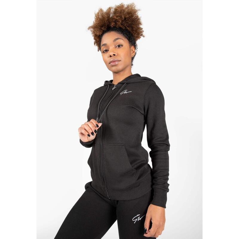 Pixley Zipped Hoodie - Black