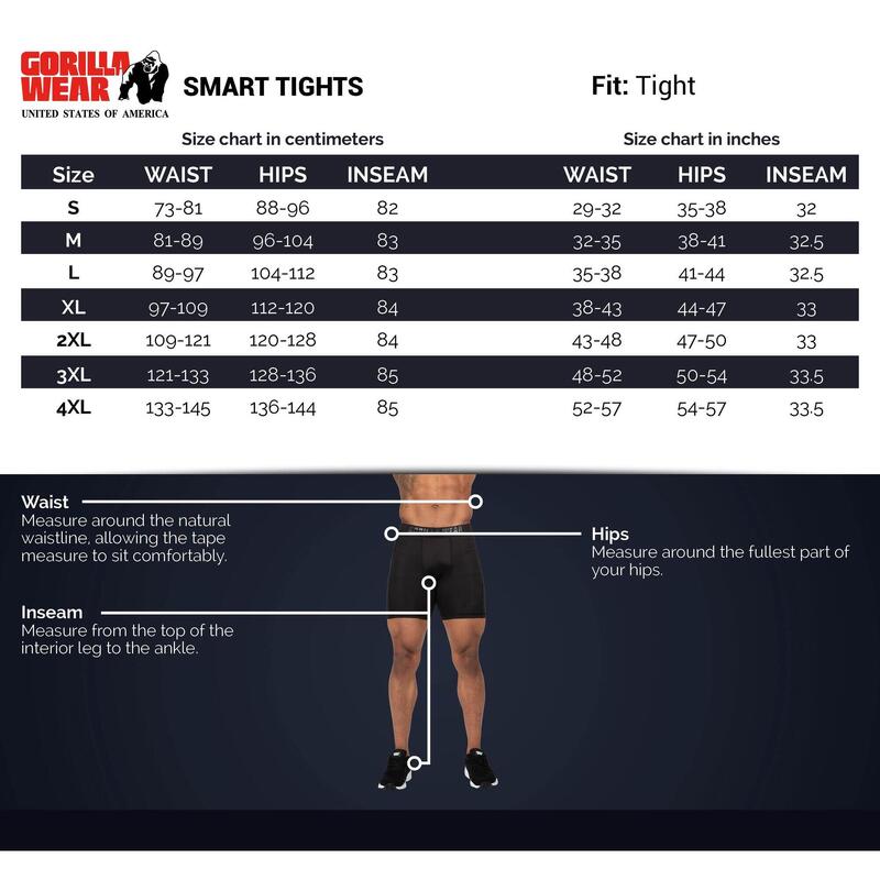 Smart Tights - Black - 2XL