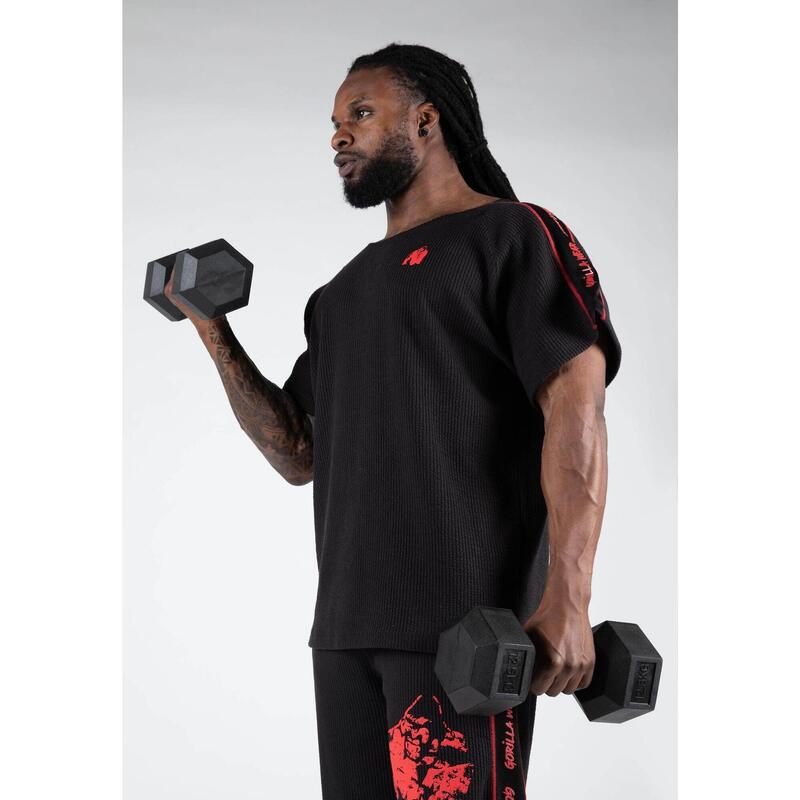 Buffalo Old School Workout Top - Black/Red /M