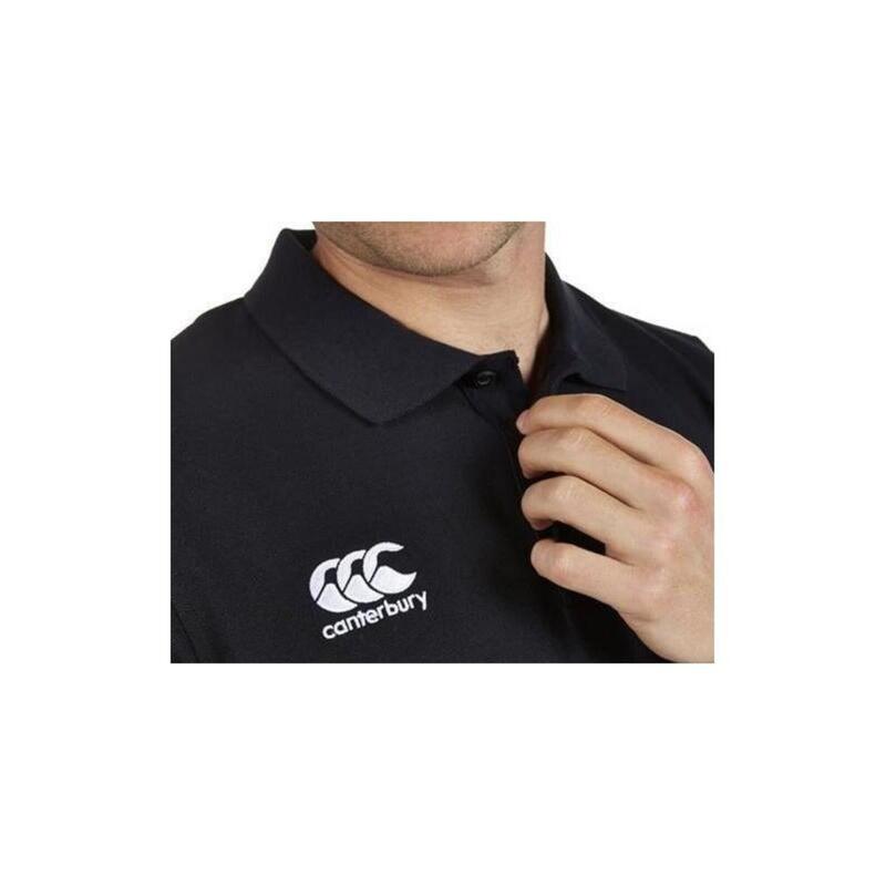 Polo de rugby - hommes Adultes Noir