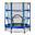 Trampolín para niños con red de seguridad HOMCOM 140x140x160 cm azul