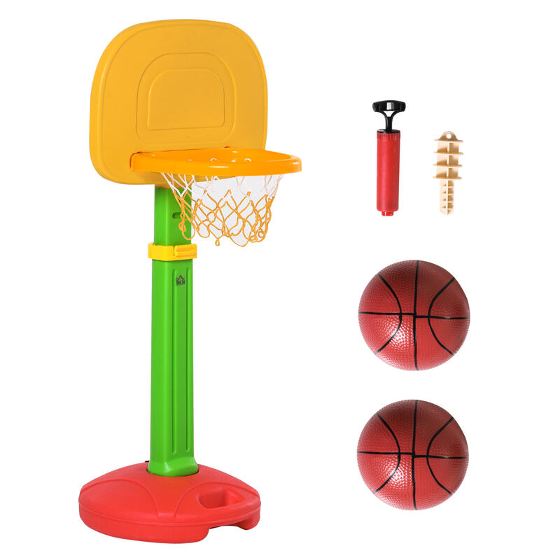 Canasta de baloncesto infantil Homcom multicolor 52,5x44x160 cm