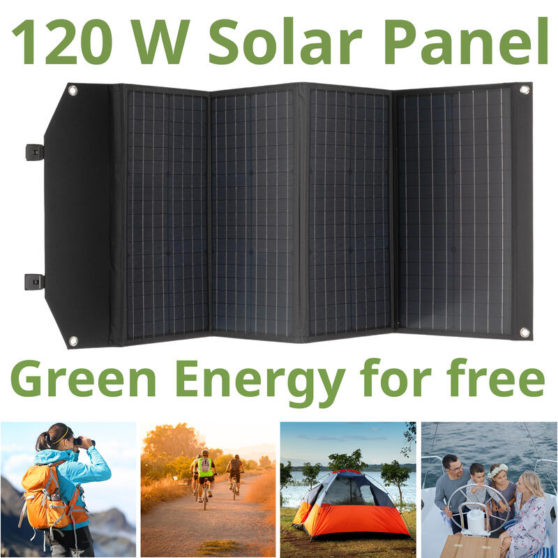 KIT Batería Externa Portátil  1200 W + Panel Solar 120 W Bresser,Camping Viajes