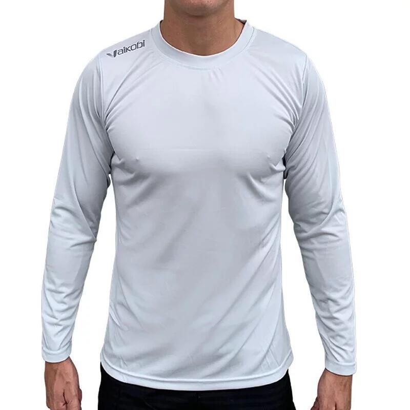 VOcean 中性寬鬆版型 UV 長袖上衣 - 淺灰色