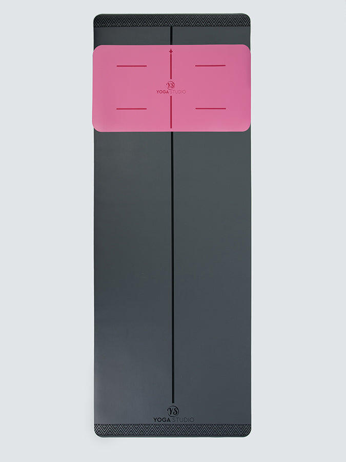 Yoga Studio The Grip Mini Yoga Mat Pad 4mm - Pink 3/5