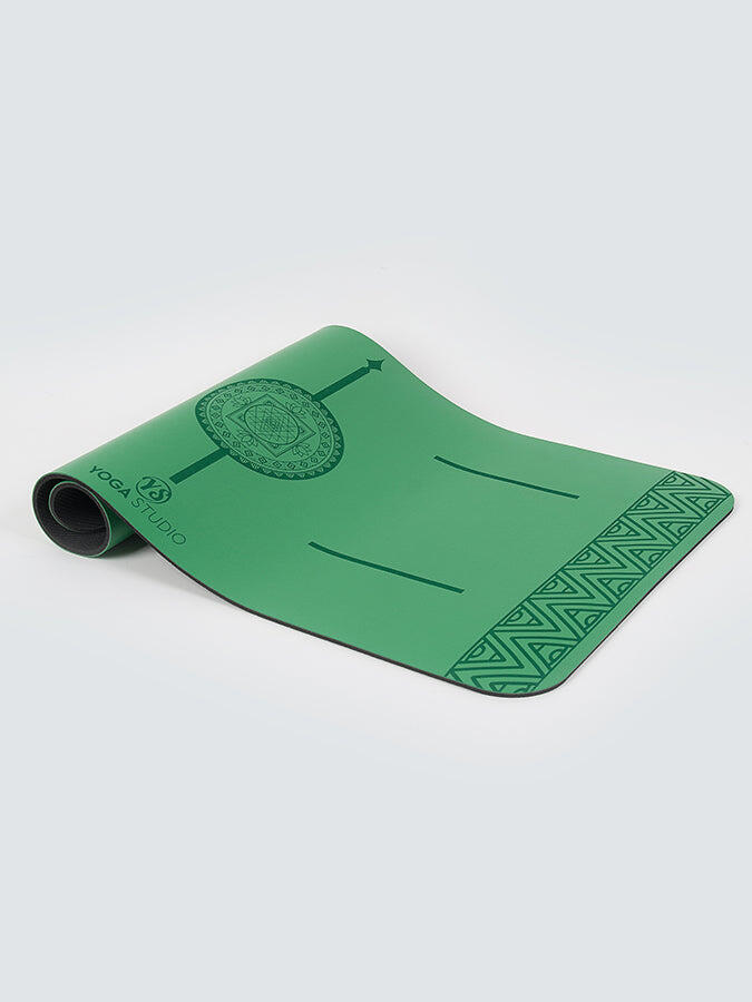 Yoga Studio The Grip Mini Mandala Yoga Mat Pad 4mm - Green 2/5