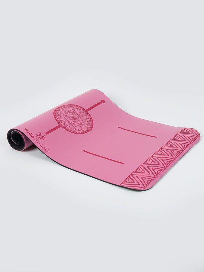Yoga Studio The Grip Mini Mandala Yoga Mat Pad 4mm - Pink 2/5