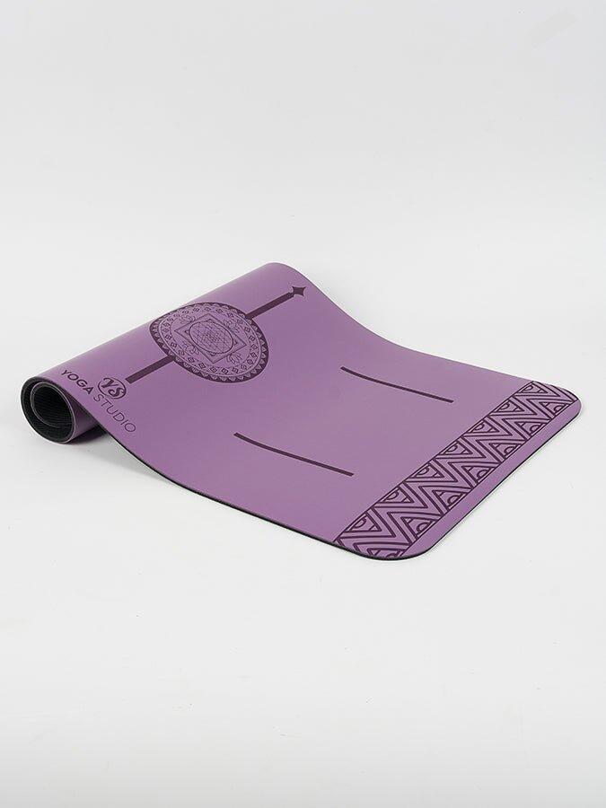 Yoga Studio The Grip Mini Mandala Yoga Mat Pad 4mm - Purple 2/5