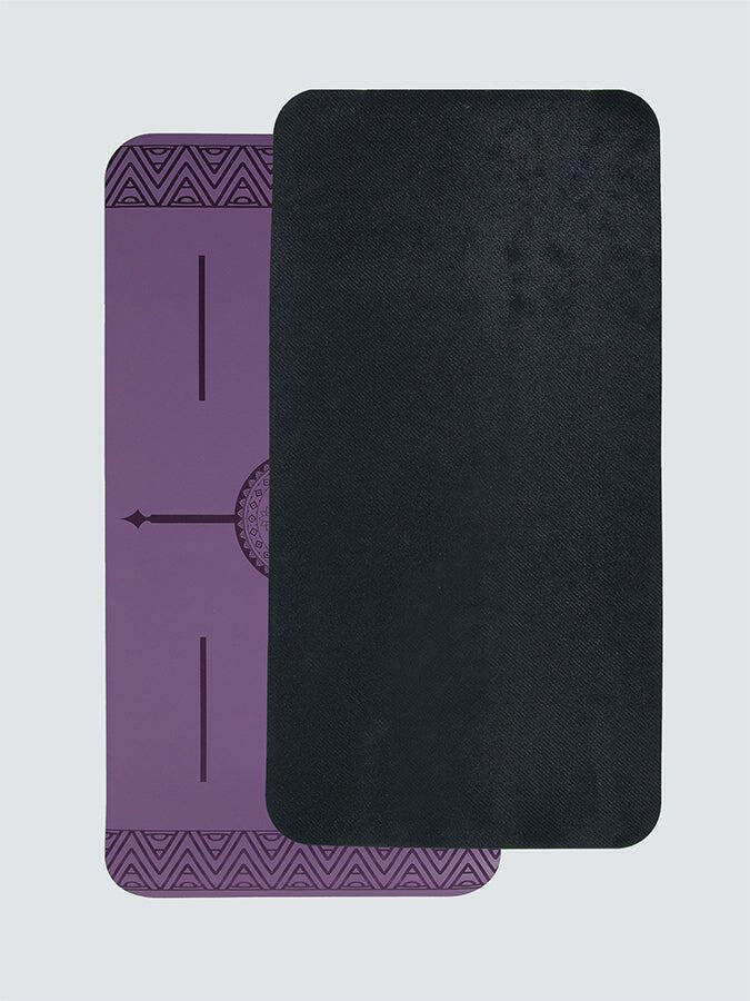 Yoga Studio The Grip Mini Mandala Yoga Mat Pad 4mm - Purple 3/5