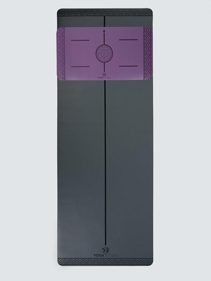 Yoga Studio The Grip Mini Mandala Yoga Mat Pad 4mm - Purple 4/5