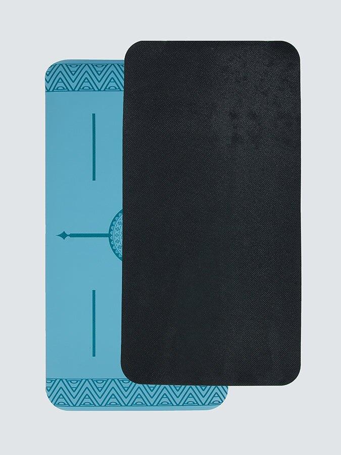 Yoga Studio The Grip Mini Mandala Yoga Mat Pad 4mm - Blue 3/5