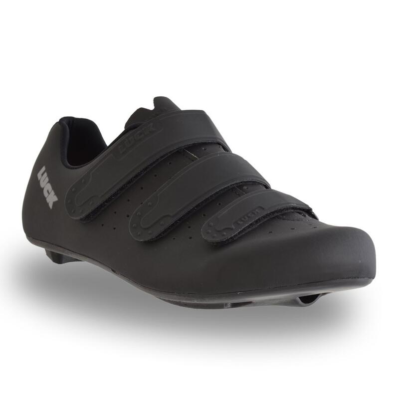 Zapatillas Ciclismo Carretera para Hombre y Mujer Luck Max Negras