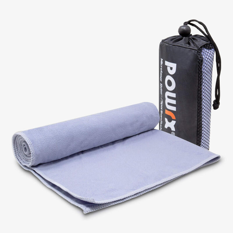 Asciugamano sportivo / Asciugamano da viaggio blu-grigio