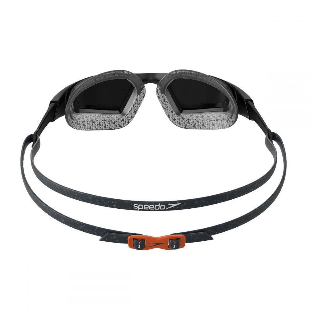 Speedo Aquapulse Pro Mirrored Goggles - Oxid Grey/ Black/ Orange Gold 2/5