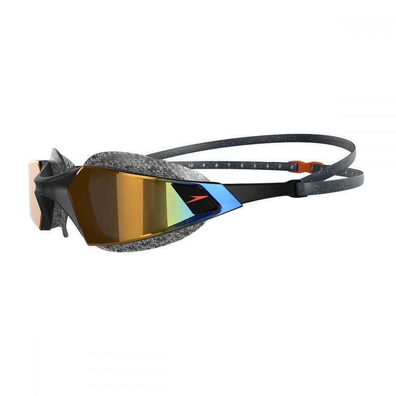 Speedo Aquapulse Pro gespiegelde bril - Oxid Grey/ Black/ Orange Gold