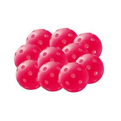 Floorball Bälle 10er Set Rot
