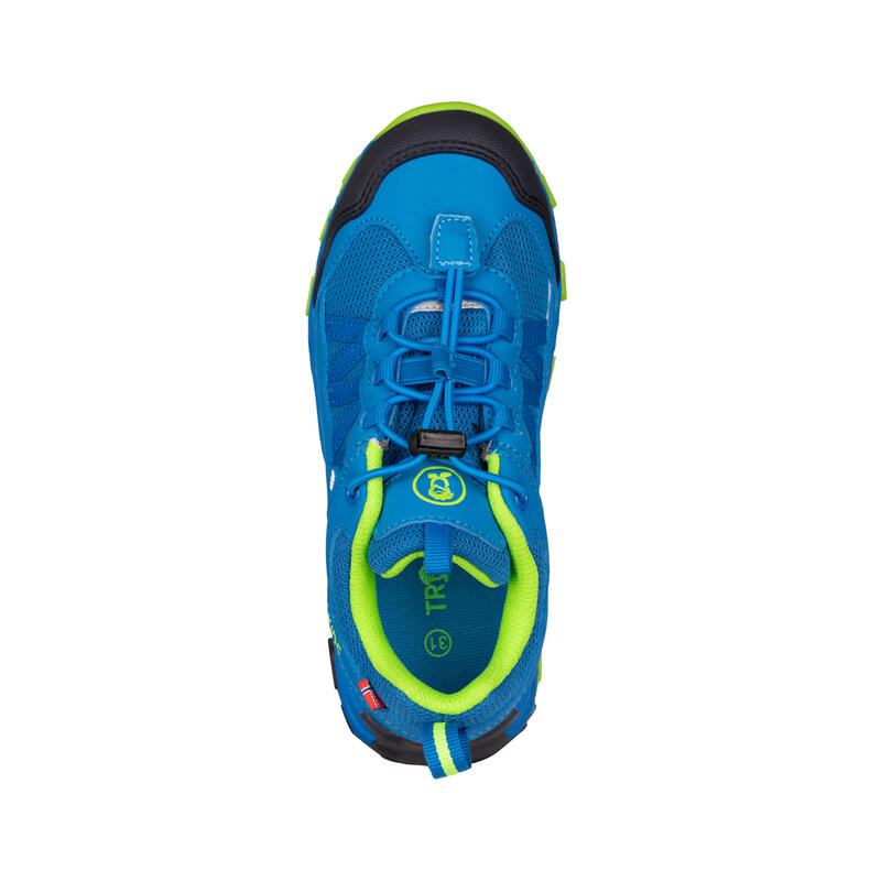 Chaussures de randonnée pour enfants Tronfjell low bleu moyen/vert