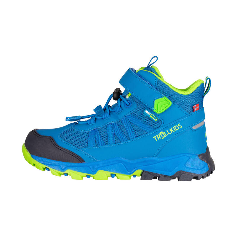 Chaussures de randonnée pour enfants Tronfjell mid bleu moyen/vert