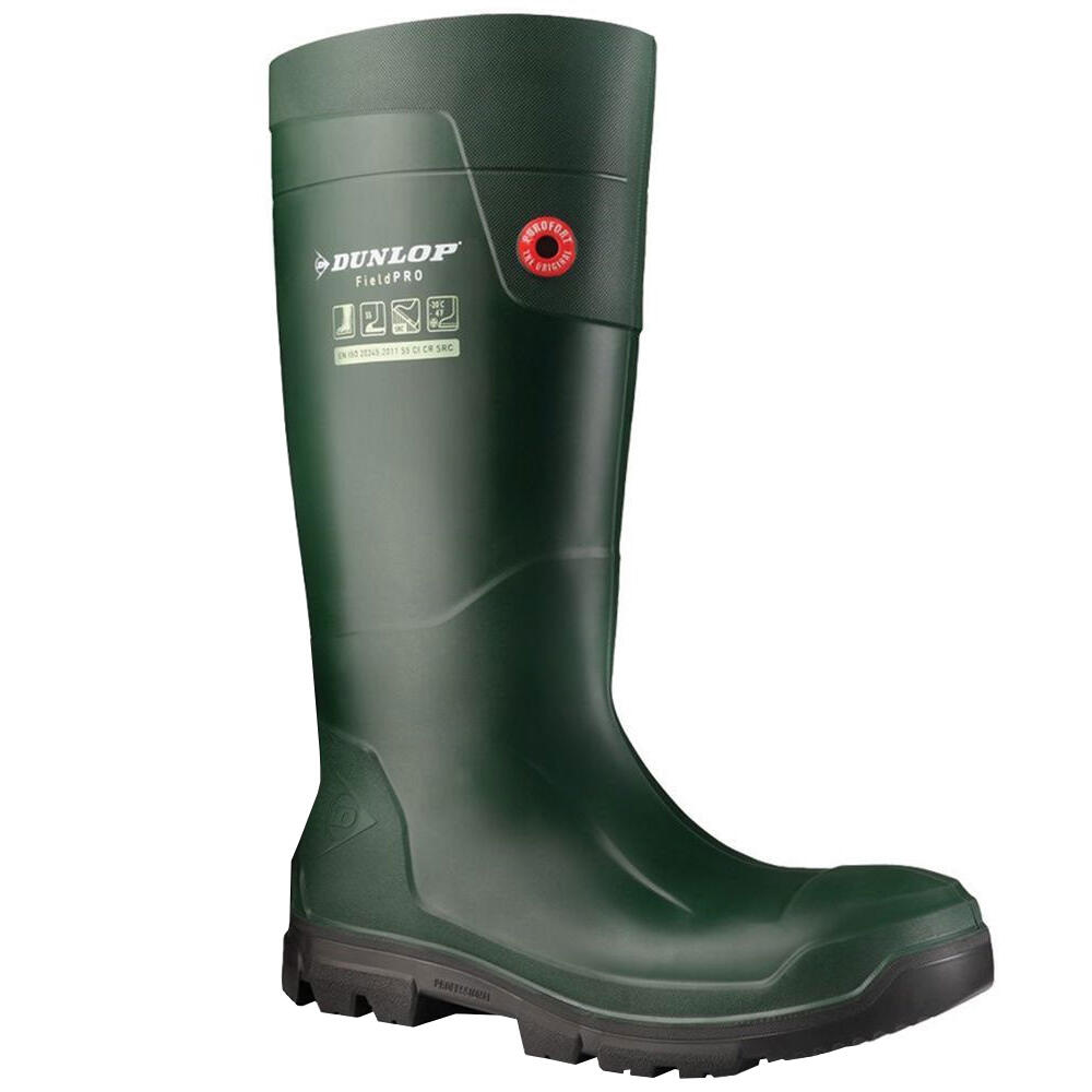 Unisex Adult Purofort FieldPRO Wellington Boots (Green/Black) 1/4