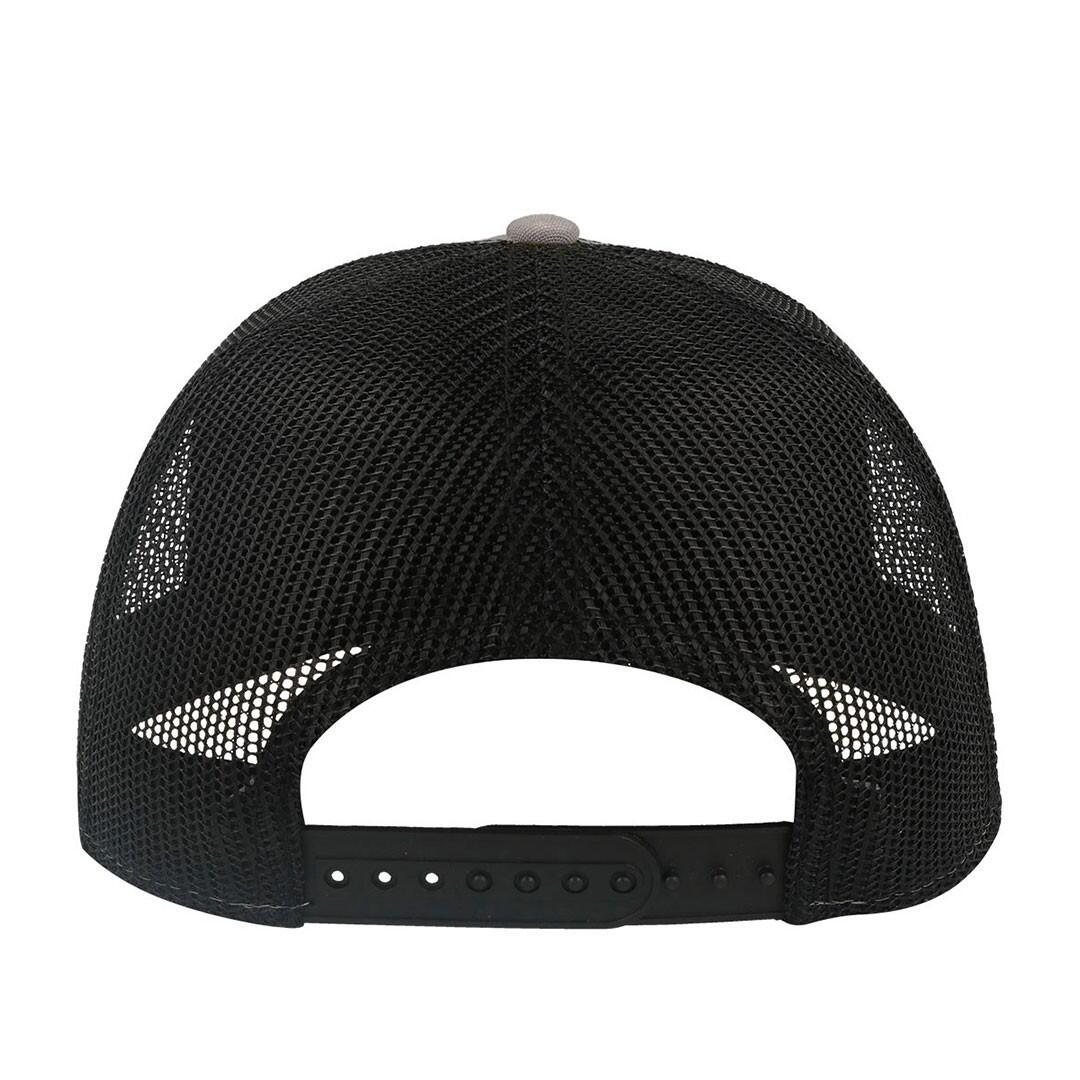 Rapper Canvas 5 Panel Trucker Cap (Grey/Black) 2/3