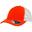 "Rapper" Trucker Cap Damen und Herren Orange/Weiß