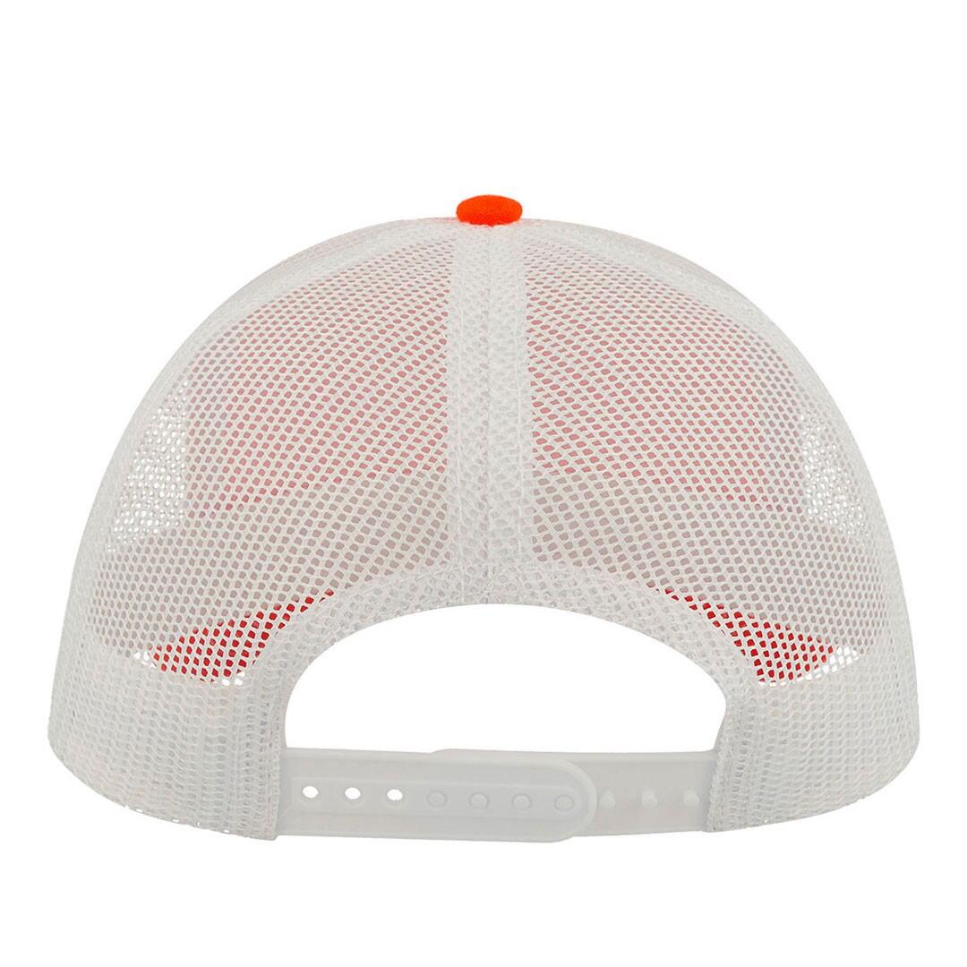 Rapper Canvas 5 Panel Trucker Cap (Orange/White) 2/3