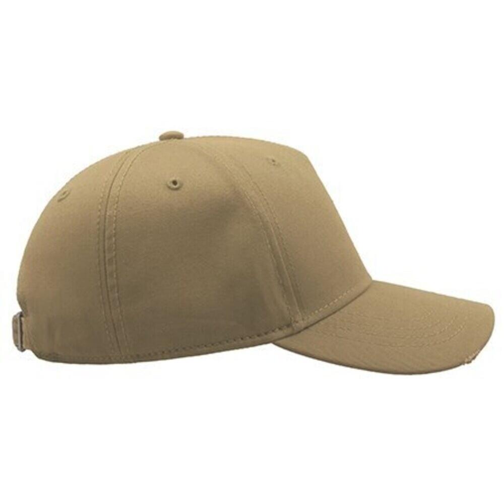 Cargo Weathered Visor 5 Panel Cap (Khaki) 3/4