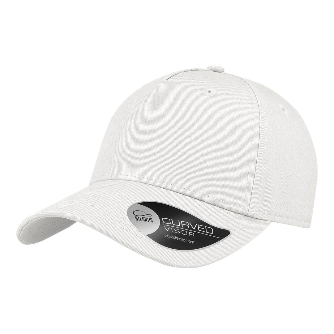 ATLANTIS 5 Panel Structured Cap (White)