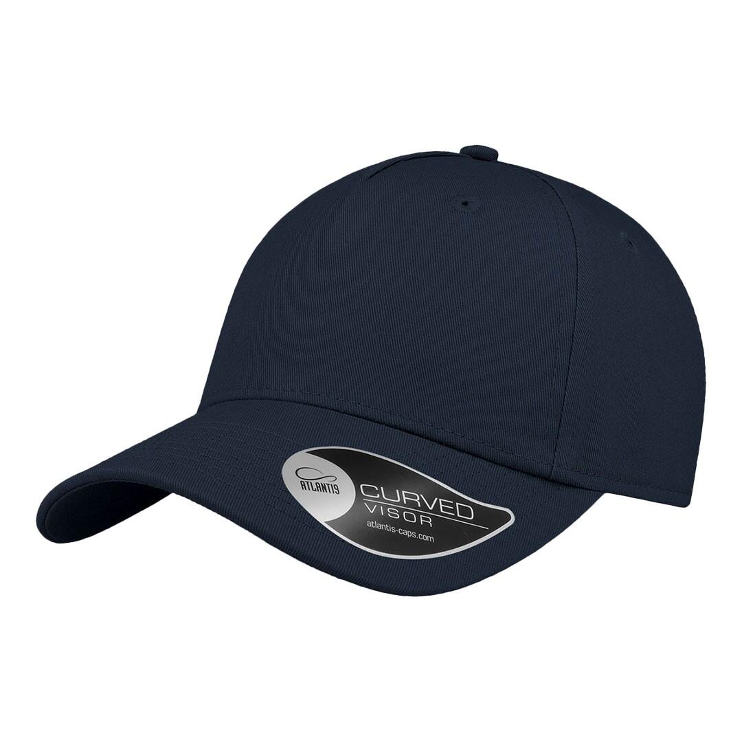 5 Panel Structured Cap (Navy) 1/3