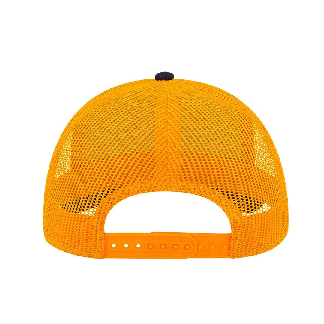 Rapper Canvas 5 Panel Trucker Cap (Navy/Yellow) 2/3