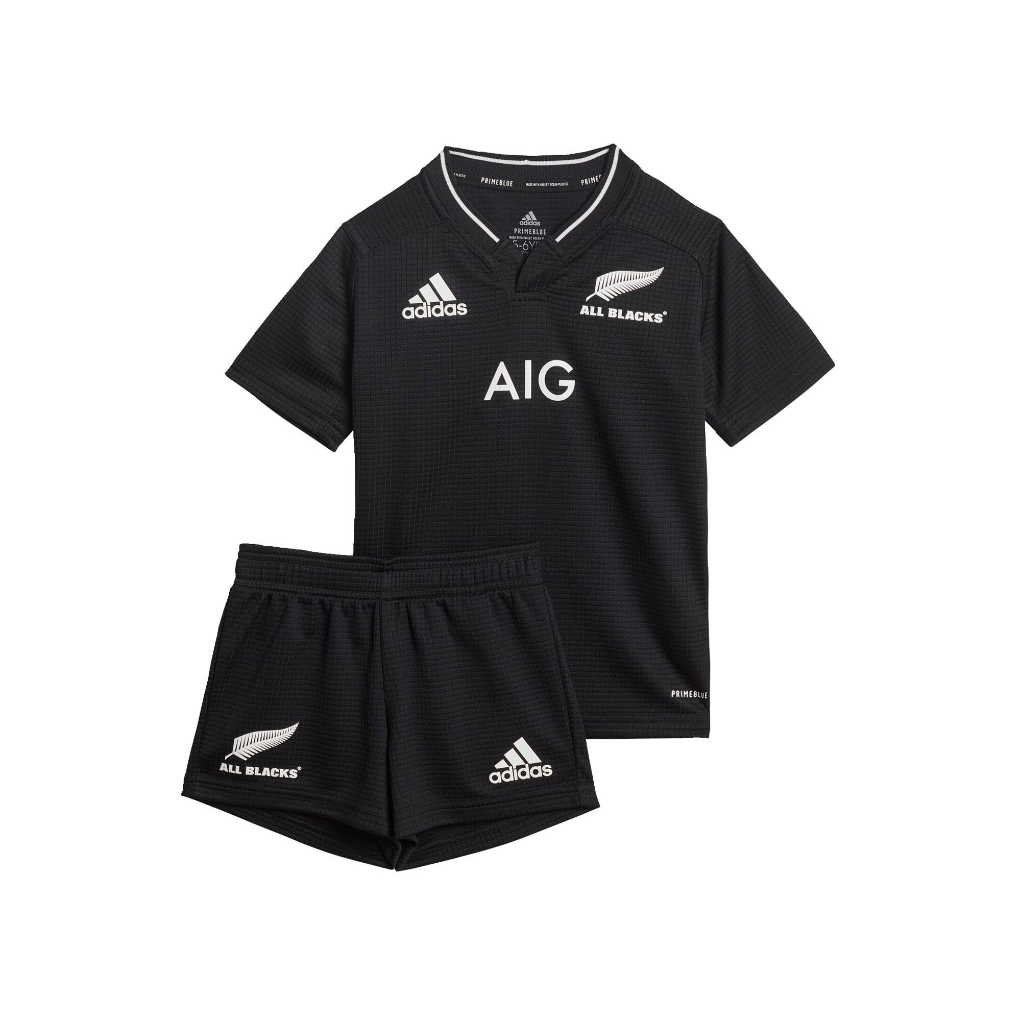 ADIDAS All Blacks Rugby Primeblue Replica Home Mini Kit