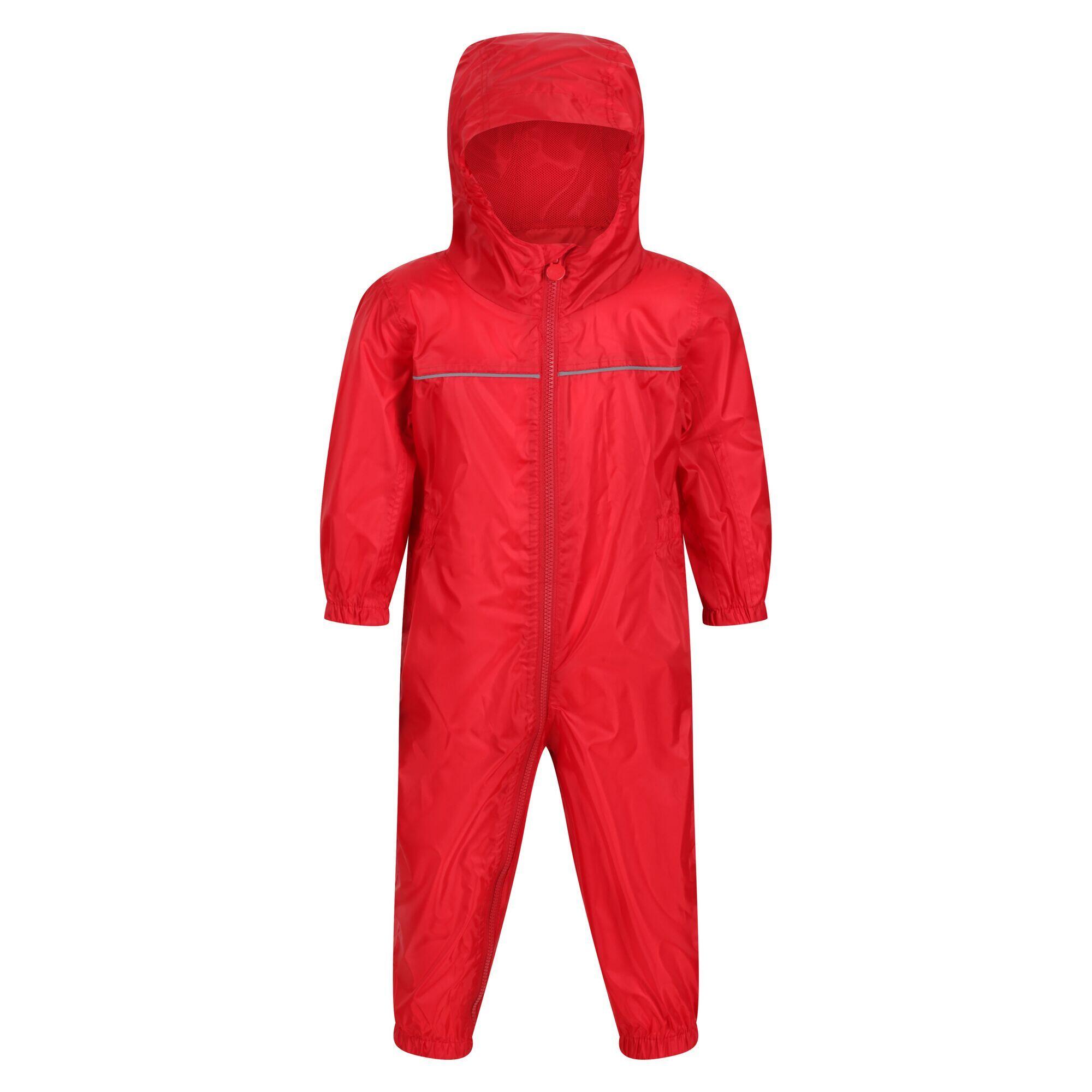 REGATTA Professional Baby/Kids Paddle All In One Rain Suit (Classic Red)