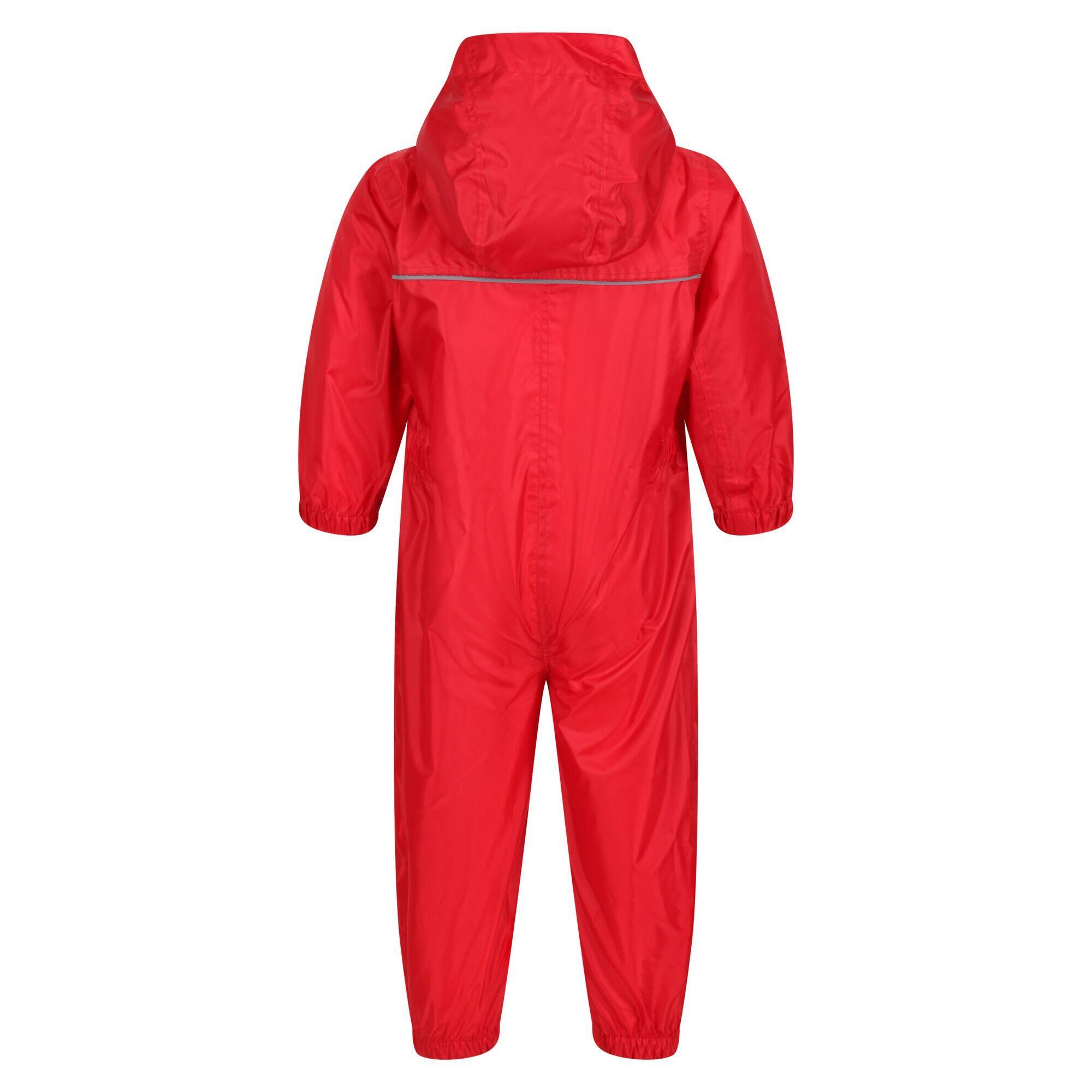 Professional Baby/Kids Paddle All In One Rain Suit (Classic Red) 2/4