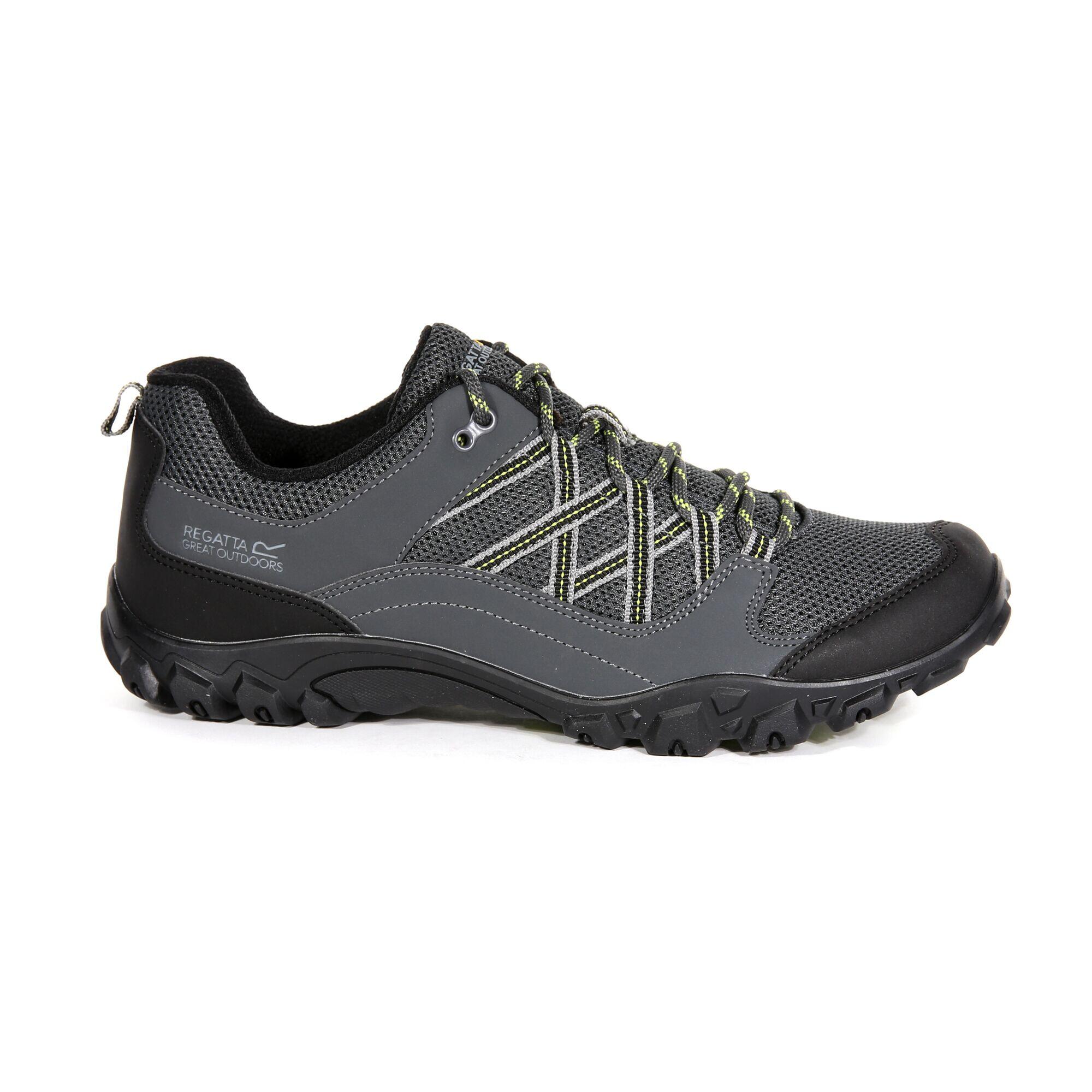 EDGEPOINT Men's hiking boots (Dark grey/light green)