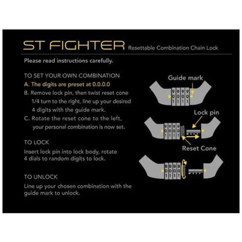 STREET FIGHTER Neo Chain Lock Combo - Grey
